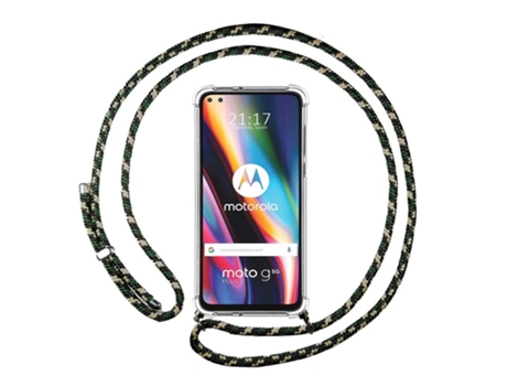 Carcasa Motorola Moto G 5G Plus TUMUNDOSMARTPHONE Colgante Verde