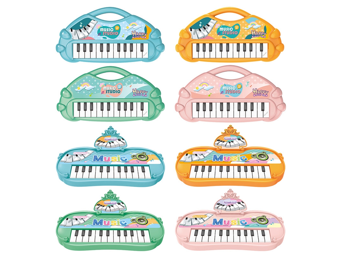 Piano de juguete para bebés y niños pequeños, Eifson, piano de bolsillo de 13 teclas (verde)