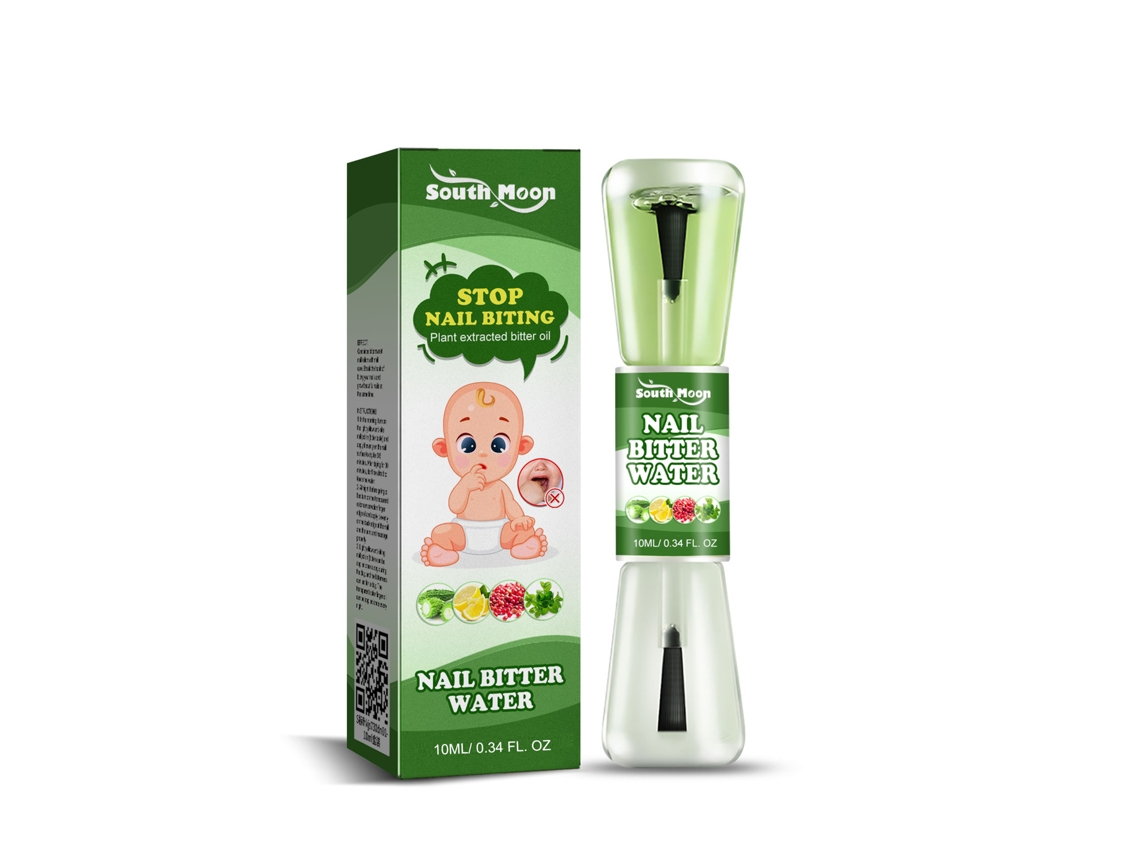 Esmalte de uñas antimordeduras para niños, aroma a melón amargo y coptis, 10 ml.