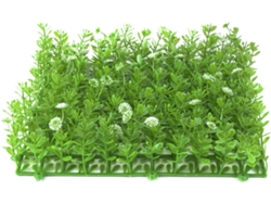 Césped Artificial EUROPALMS Alfombra (Blanco - 25x25cm)