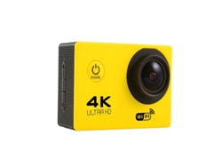 Cámara de acción Digitallab Mini, inalámbrica, Wi-Fi, inteligente, HD 4K, resistente al agua (amarilla)