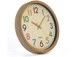 Rebe-reloj De Pared Infantil 12 Pulgadas, Mecanismo Silencioso, Números Coloridos, Fácil De Leer, Ideal Para Niños