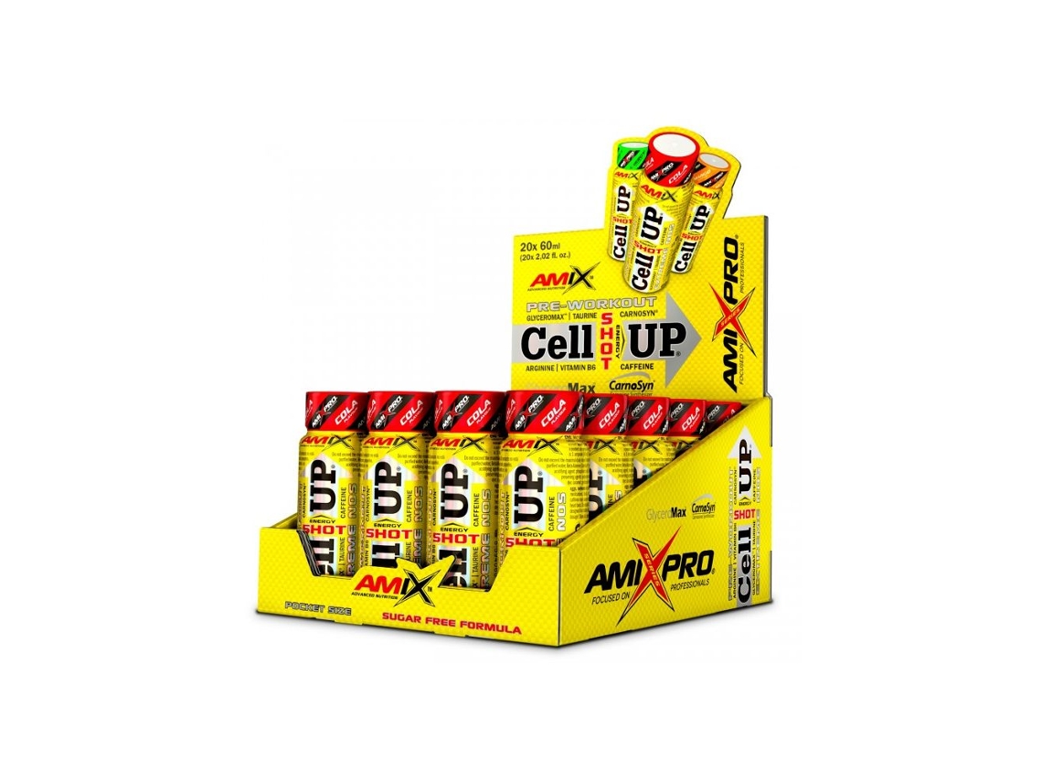 Cellup Energy Shot 20 Frascos x 60 ml AMIX Pro Mango
