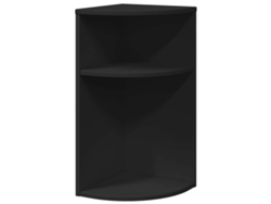 Mesa auxiliar | Mesa de centro | Mesa de comedor negra, 29,6 x 29,6 x 60 cm, madera tratada.