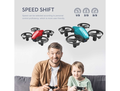 VPCOMERCIAL - Drone Gt1 teledirigido para niños (Duración de la batería: 8 min - 1 batería - Azul)
