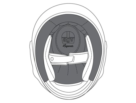 Casco AGV X3000 Top Pad