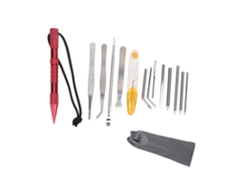 Rebe-14 Piezas/set Agujas De Paracord Herramientas De Tejer Para Pulseras Kit Diy Rojo