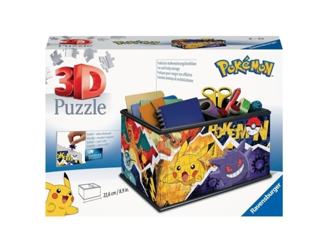 Pokémon Storage Box 3D Puzzle RAVENSBURGER 216 Peças a Partir de 8 Anos