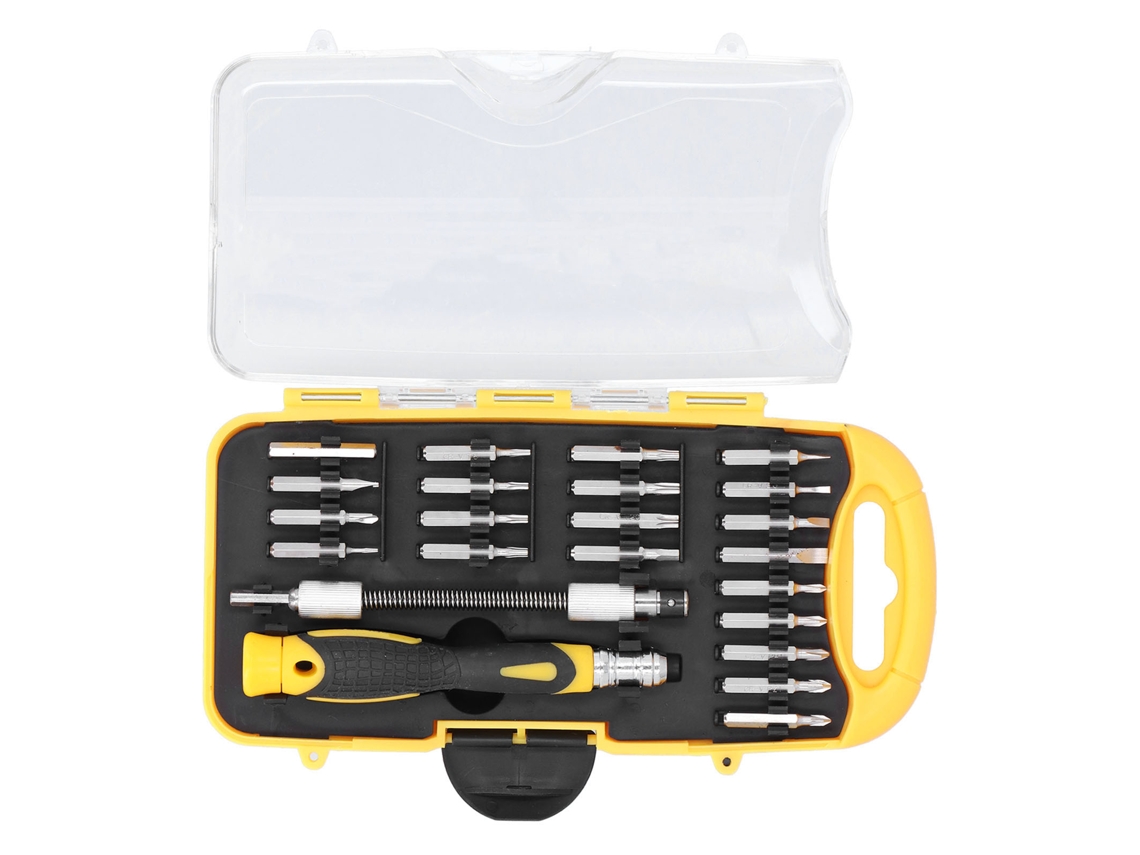 Kit De Destornilladores 24 En 1 Con Trinquete Para Reparación De Portátiles Y Ordenadores.