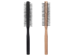 Juego de 2 peines para secar el cabello, peine para peinar en casa, cepillo redondo y peine de madera. Nostalgia88