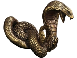 Figura Decorativa Serpiente Latón Estilo Retro Delicada Única Ideal Colocar Decoración Dormitorio Regalo