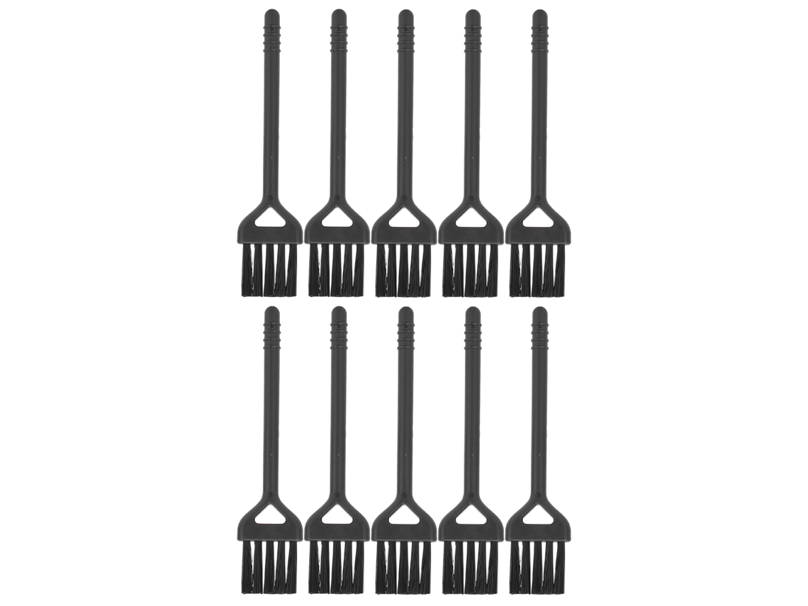 10 Piezas Cepillos De Limpieza Para Afeitadora Eléctrica Nylon Mango Cepillo De Limpieza Máquina Negro