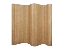 Biombo separador de ambientes de bambú natural 250 x 165 cm Dec031139