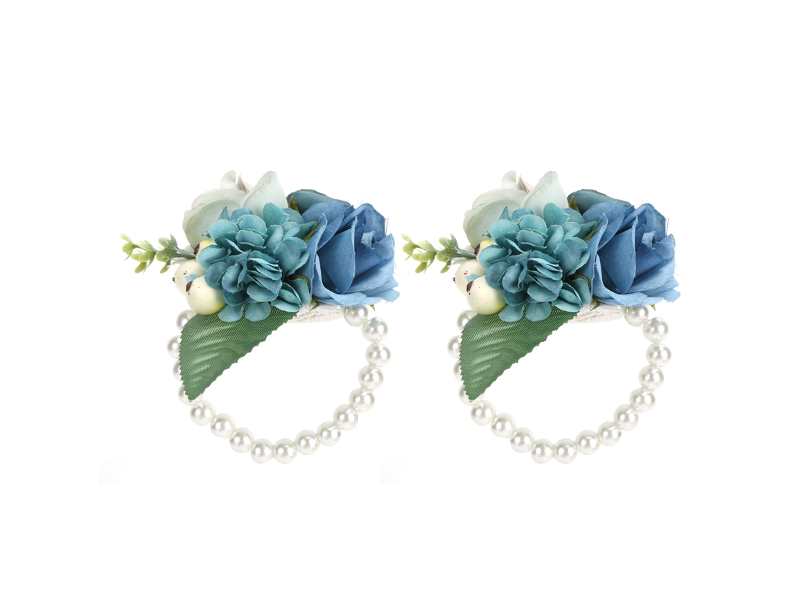 2 piezas/bolsa de flores artificiales para damas de honor, bodas, cumpleaños, cócteles, Kofihety