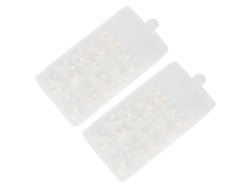 Rebe-200 Unhas Falsas Artificiais Pequenas Brancas Planas Para Manicure E Arte De Unhas