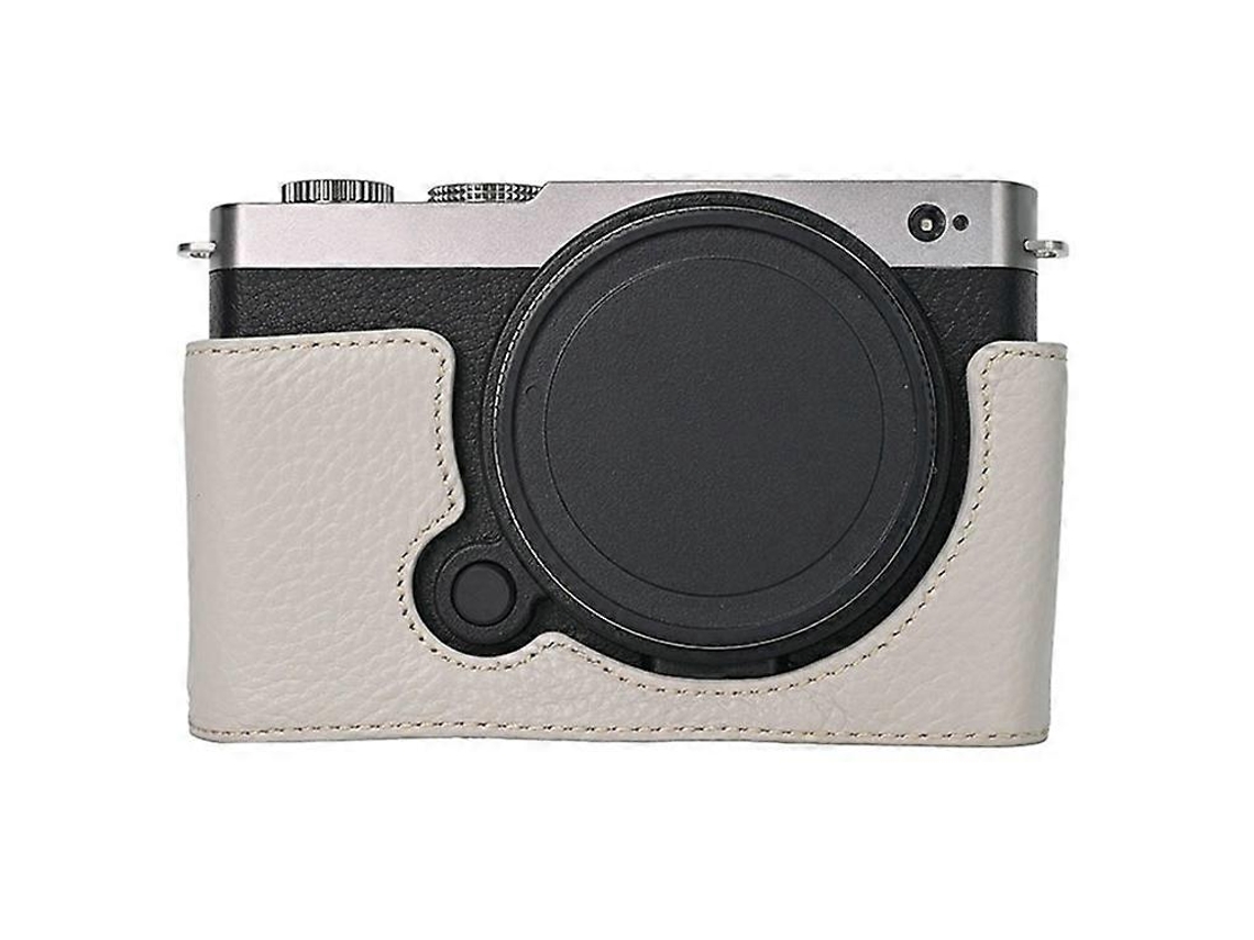 Estuche de cuero genuino compatible con la cámara Panasonic Lumix S9, batería fácil de reemplazar Facpoet