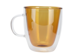 MEOIRUERY Vaso Transparente de 2 Capas Aislante para Café, Leche, Hogar, Escuela, Oficina