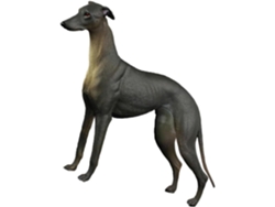 Figura de animal salvaje, perro negro simulado en plástico duro, decoración de mesa