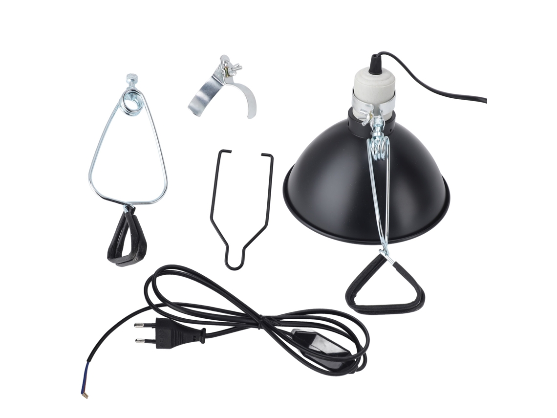 Lámpara de calentamiento para reptiles, lámpara UVA/UVB, 300 W, cubierta de luz de domo para lagartos, tortugas y serpientes, enchufe UE 220 V