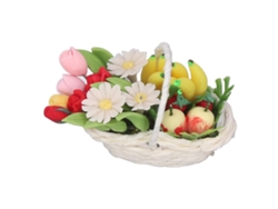 Flores De Argila Miniatura 1:12 Para Decoração De Casinha De Bonecas Diy