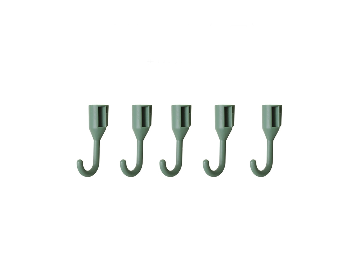 5 Organizadores De Pared Con Panel De Varilla Verde Para Espacios Organizados Y Decorados.