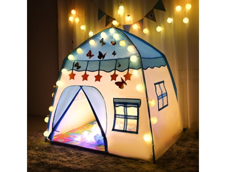 Carpa de juegos para niños Carpa interior Habitación para niños Seguridad al aire libre Lámpara de bola no tóxica Bdlazulalmofada50 BDL