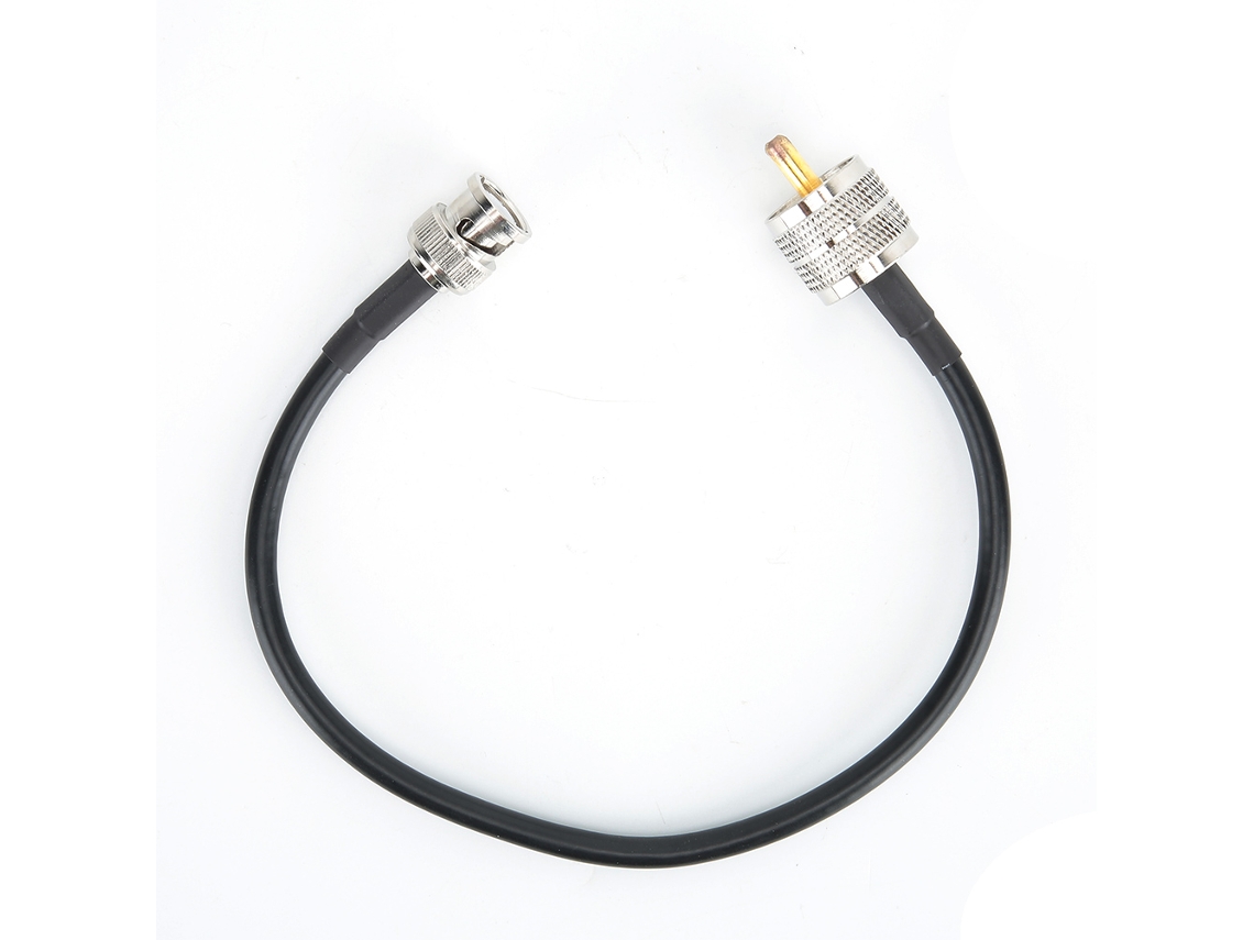 Cable Mali BNC macho a UHF PL259 de 50 ohmios y 30 cm