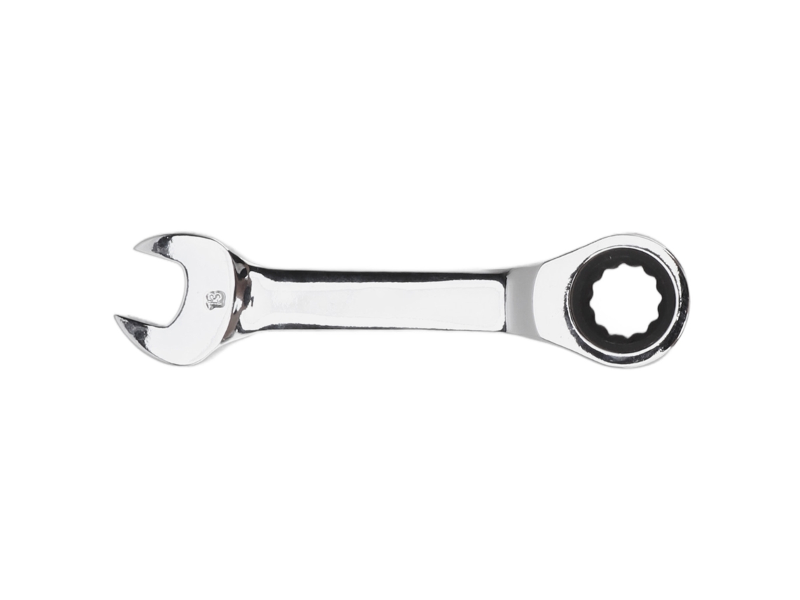Llave Reversible De Acero Cromado De 13 Mm Y 72 Dientes Para Reparaciones En El Hogar, Bicicletas Y Automóviles.