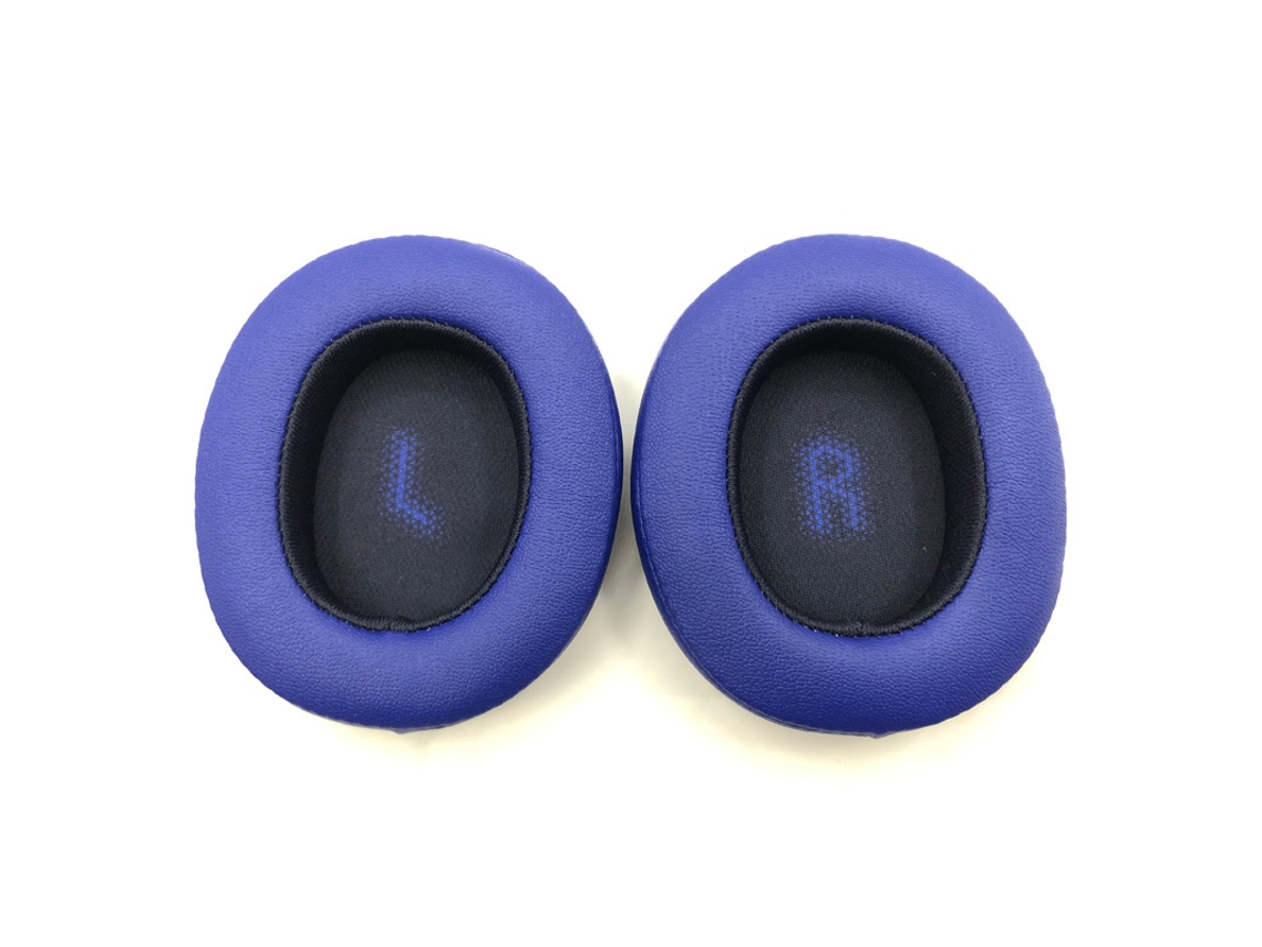Almohadillas de espuma suave para auriculares JBL E55BT, color azul.
