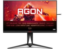 Monitor Gaming AOC AG275QZN (27'' - QHD - 240 Hz - 1 ms - Freesync Premium - VESA Certified DisplayHDR™ 400)