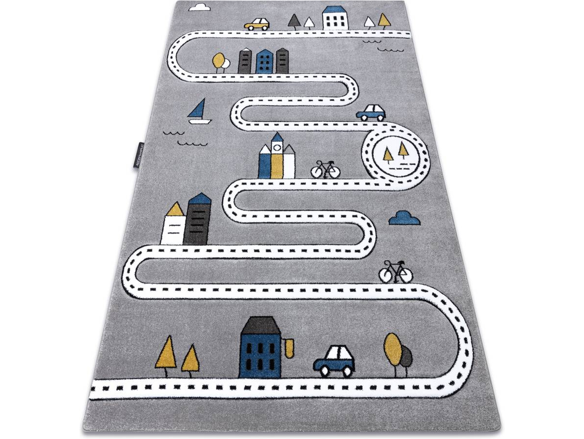 Alfombra DYWANY LUSZCZOW Petit Street (Gris - 280 x 370 cm - Polipropileno)