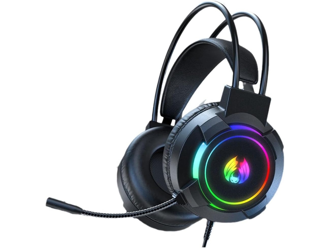 Auriculares Para Juegos Con Sonido Envolvente 7.1 Y Graves Potentes Para Pc Y Consola Con Micrófono Rgb.