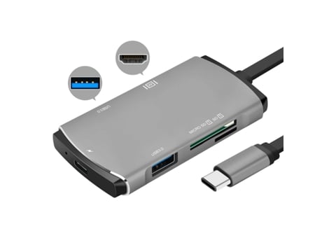 Adaptador y Lector de Tarjeta USB-C HUB para HDMI 4K USB 3.0