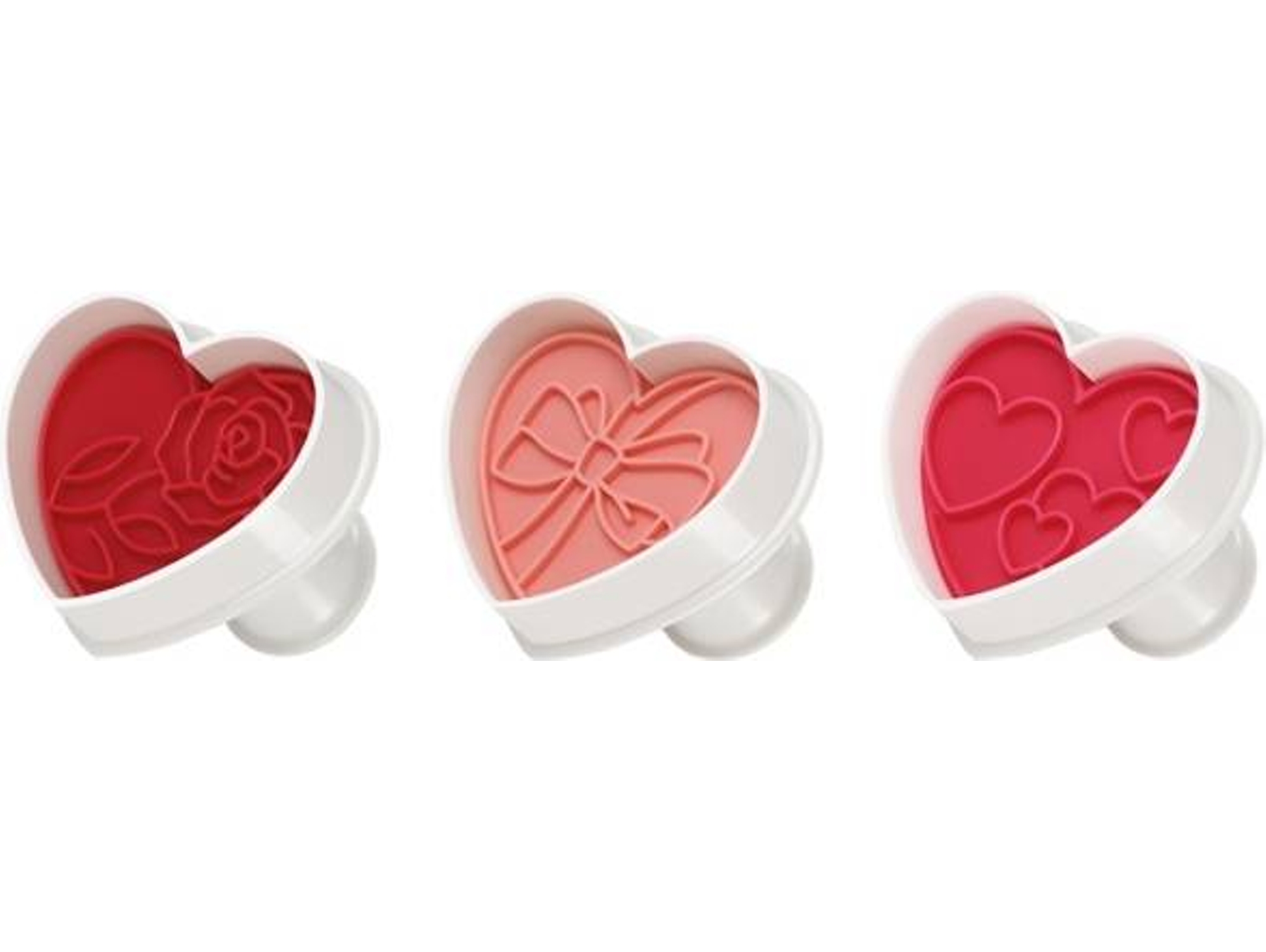 3 Corta masas con sello TESCOMA Delícia corazones