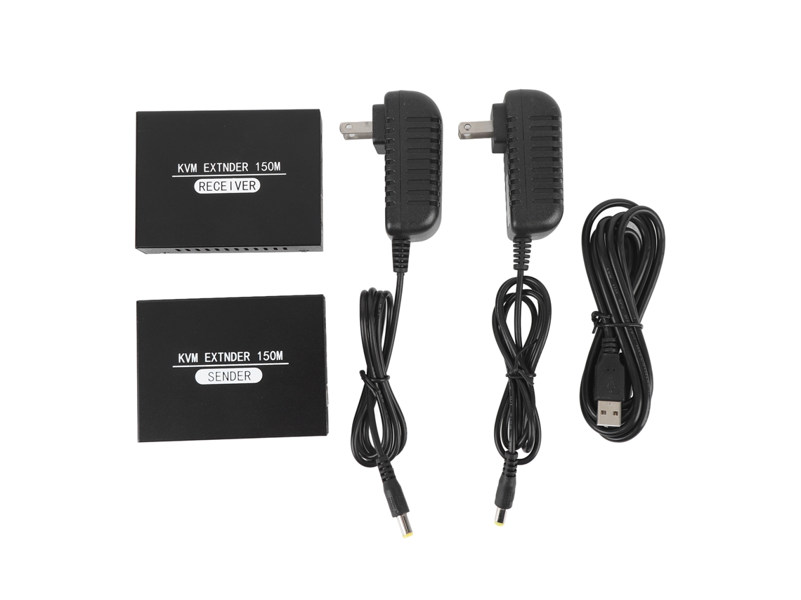 Extensor De Interface Multimídia Hd Cat 5e 6 Transmissão 1080p 150m Edid Copia Hdcp Us Plug