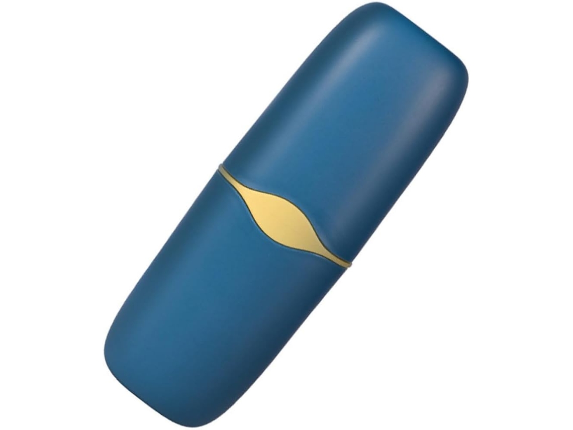 Estojo azul para lavar louça e proteger escovas de dentes, feito de material PP durável, ideal para camping e viagens.