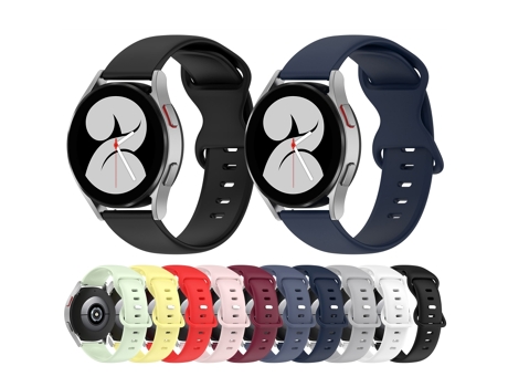 Correa de reloj inteligente para Garmin Forerunner 55 20 mm Silicona de color sólido (Blanco)