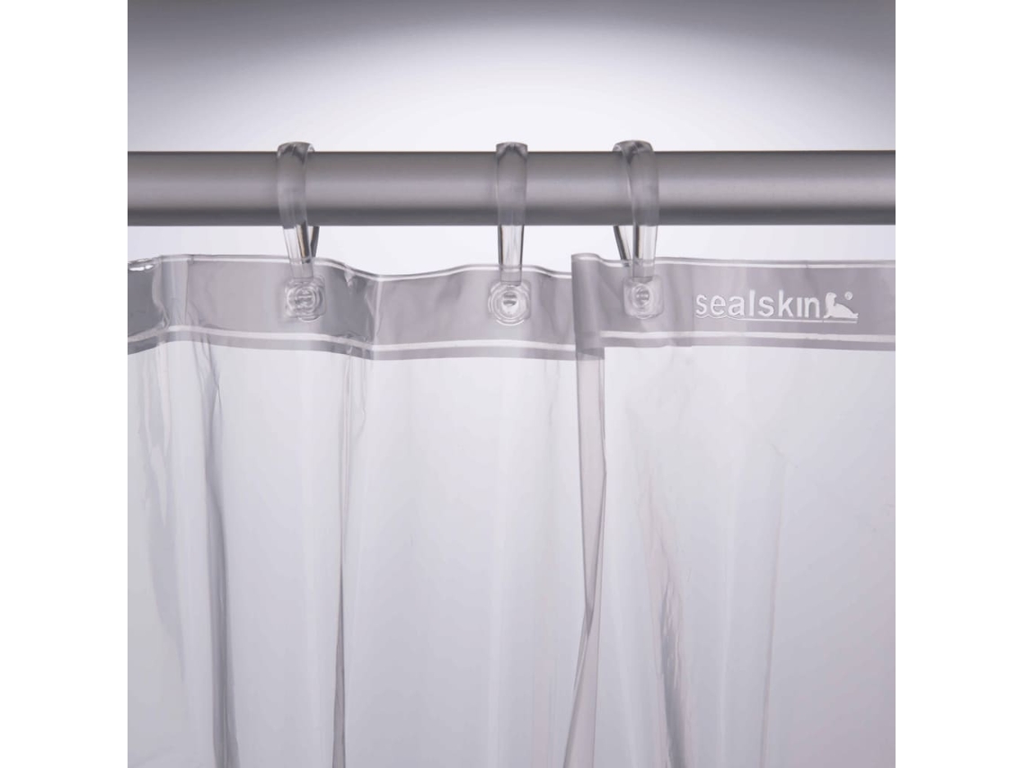 Cortina de ducha SEALSKIN Transparente Vinilo (180 x 200 cm)