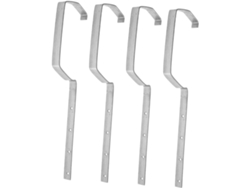 Juego De 4 Soportes Metálicos Para Canalones, Ideales Para El Drenaje.