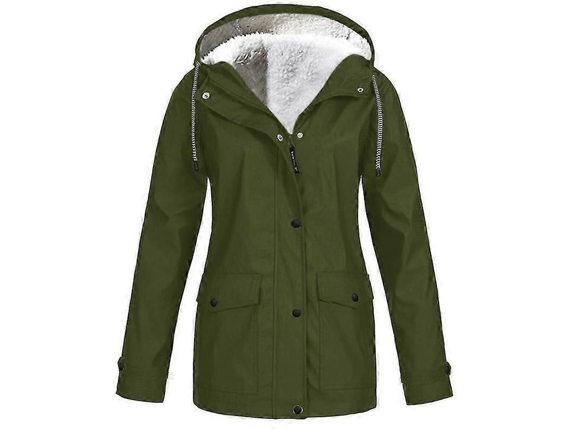 2026-chaqueta Mujer Invierno Otoño Polar Impermeable Transpirable Antiviento Con Capucha Tela Revestida Brillo