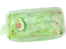 Neceser Transparente Impermeable Con Estampado De Aguacate, Gran Capacidad, Bolsa De Almacenamiento.