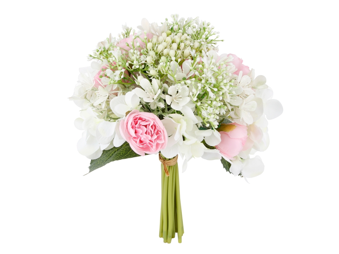 Hermoso Ramo De Novia Artificial, Flor Rosa, Decoración Nupcial, Artículos Románticos