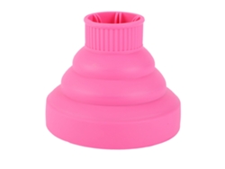 Difusor Para Secador De Pelo Silicona Ligero Plegable Portátil Para Cabello Rizado Hogar Salón Rojo Rosa