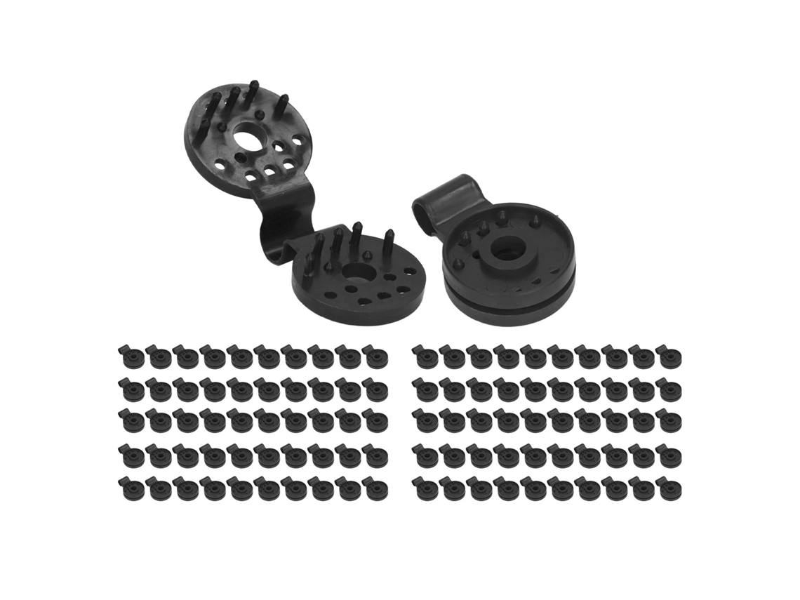 100 Clips De Plástico Resistentes Para Tela De Sombra, Para Invernadero, Jardín Exterior, A Prueba De Pájaros, Color Negro.