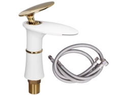 Grifo de baño G1/2 Cascada Oro Blanco Corto