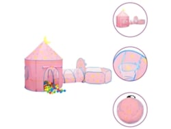 Tienda de juegos infantil de 301x120x128 cm, color rosa.