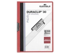Carpeta DURABLE Rojo (A4 - PVC)
