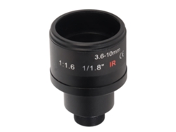 Lente Zoom Manual De 3,6-10 Mm F1.6 Y 6 Mp Con Montura M12 De 1/1,8" Para Cámaras De Seguridad