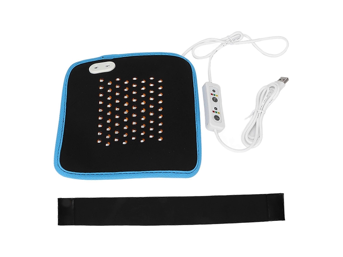 Cinturón de fototerapia infrarroja con tres bandas de onda para el alivio del dolor. Cinturón de fototerapia con luz LED roja.