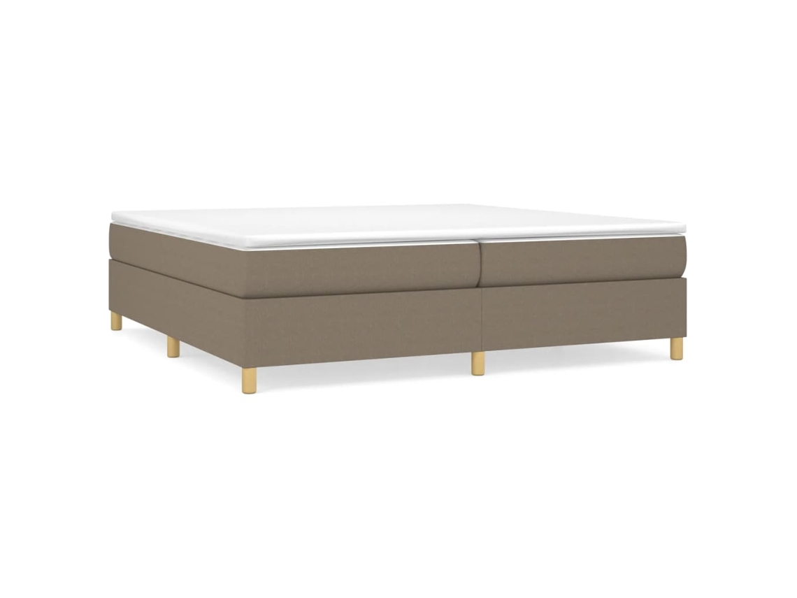 Maison Exclusive - Estructura De Cama Con Somier Tela Gris Taupe 200x200 Cm